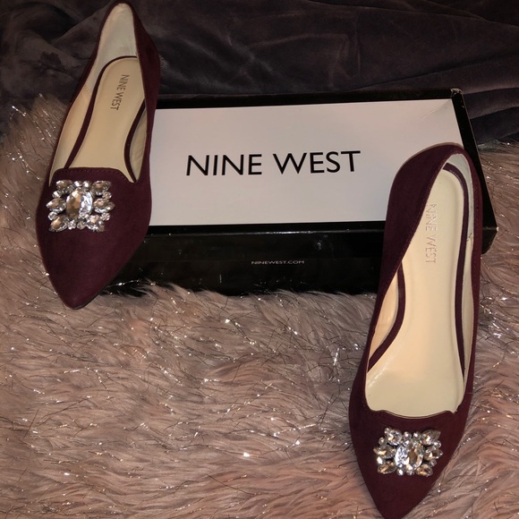 Nine West Shoes - Maroon Nine West Flats